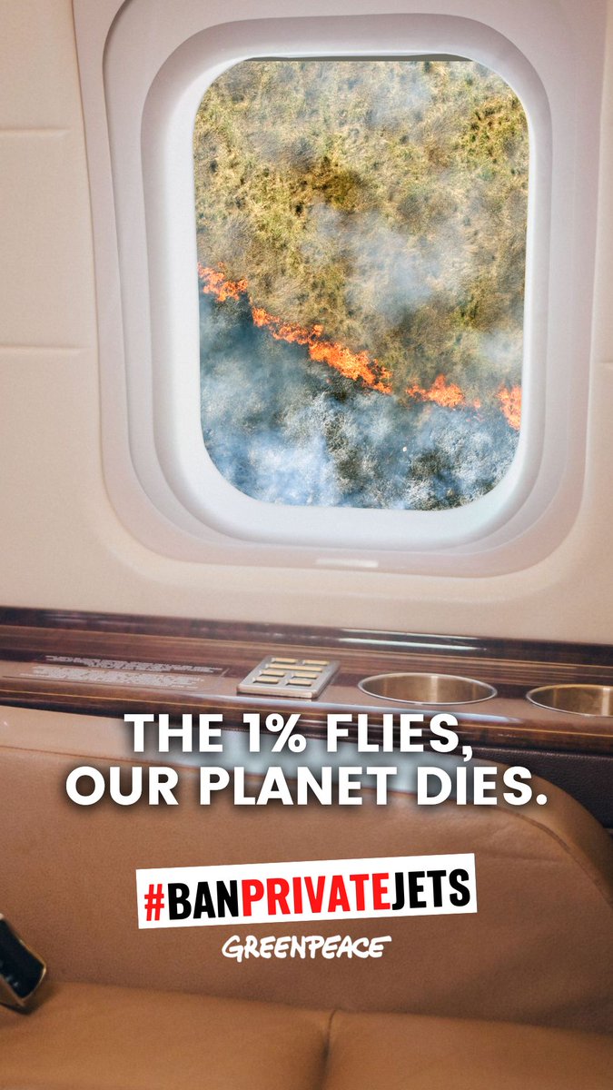 To avoid the worst of the climate crisis, we need to reduce all emissions as quickly as possible. 

Let's start with the luxury emissions linked to the use of polluting and unnecessary private jets by an ultra-rich minority.

Let's #BanPrivateJets 

👉 greenpeace.org/banprivatejets