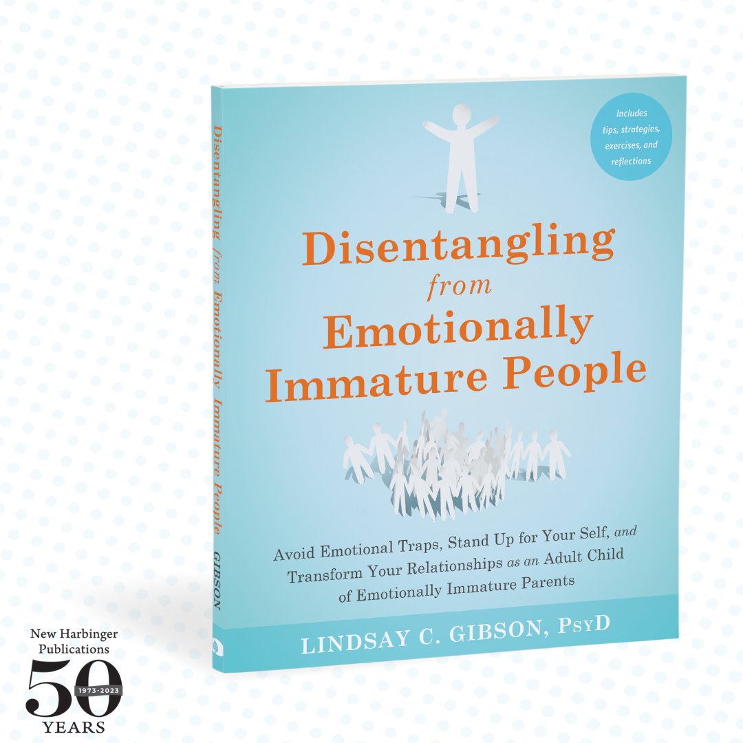 NewHarbinger's tweet photo. In this must-have guide, Lindsay Gibson, author of 'Adult Children of Emotionally Immature People', provides everyday solutions to help you manage relationships with *any* emotionally immature person.
https://t.co/poLTHsMOPG
#mentalhealth #EIP #ACEIP #toxicpeople https://t.co/rbmdVAom2K
