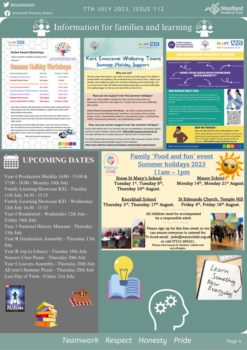 Happy Friday - Please check out this weeks newsletter for lots of important dates and fun info #summer #newsletter #datesforyourdiary