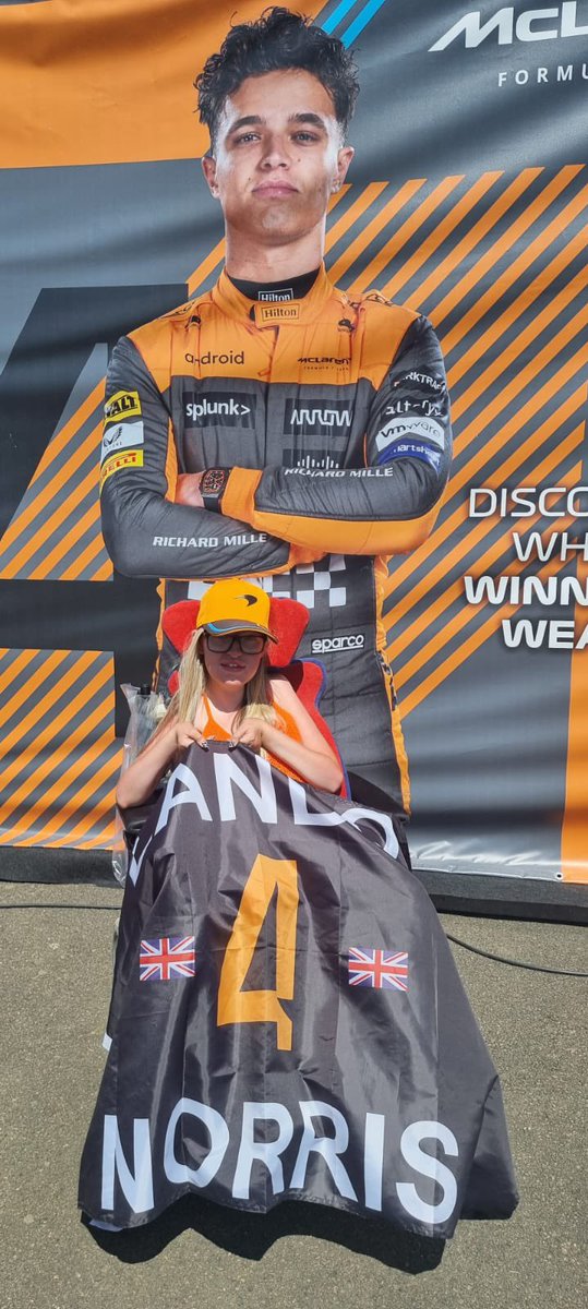 ellie_killick3's tweet photo. At my first #FormulaOne race at @SilverstoneUK #LETSGOLANDO! @LandoNorris @LN4 @Quadrant #LandoNorris https://t.co/IEyUCDEtHW