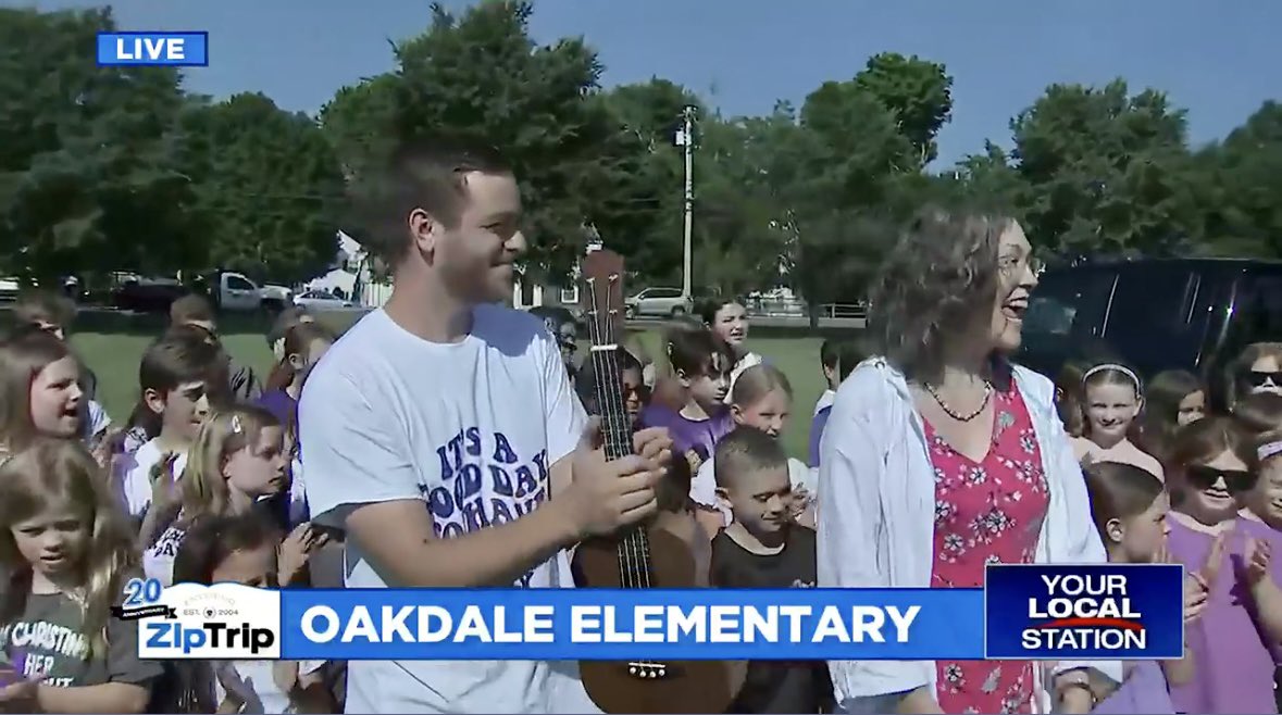 Thank you Fox25 and Ernie Boch Jr. For your support of music in our schools! Congrats to the Mr. Molinaro and the Oakdale community for their awesome performance!  <a href="/Oakdalededham/">Oakdale School</a> <a href="/DedhamSchools/">Dedham Public Schools</a>