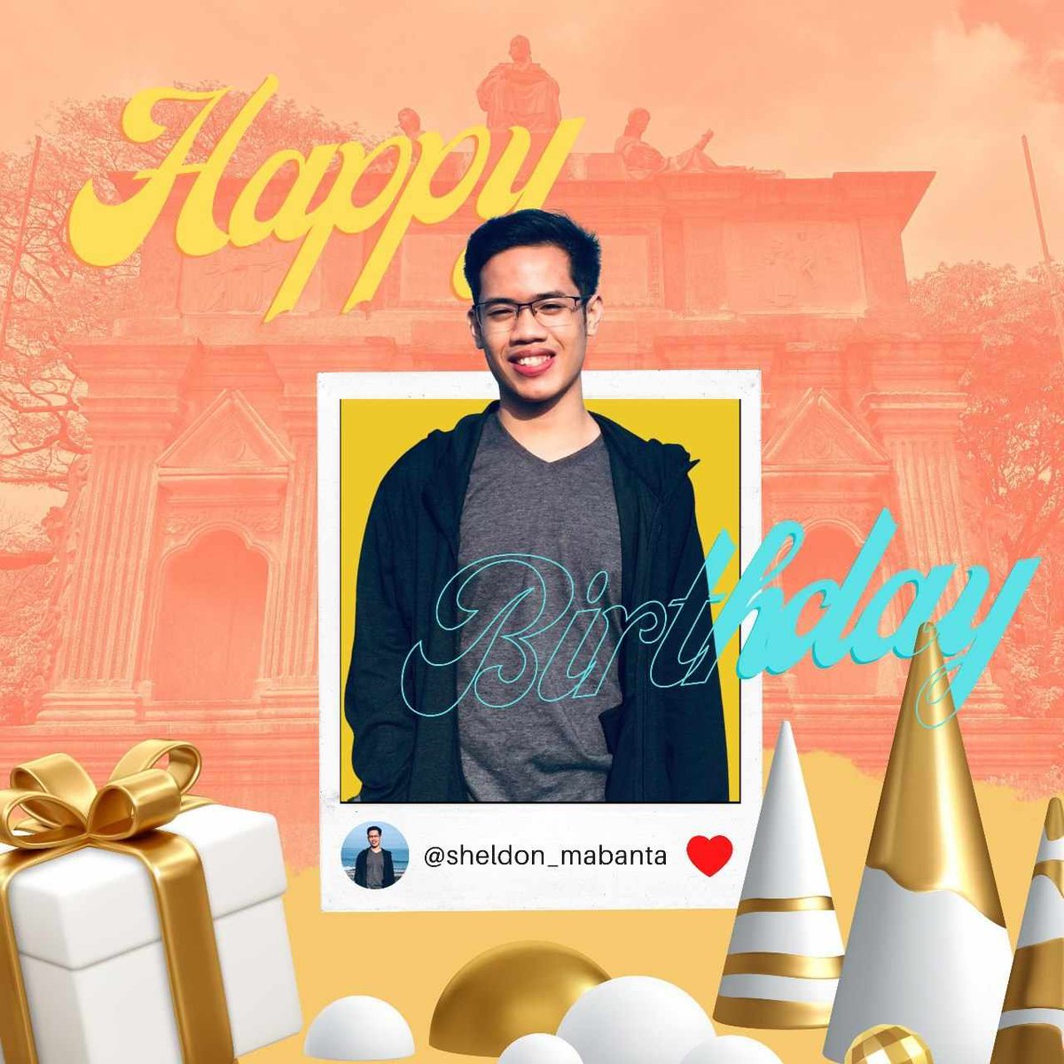 1E1blockada's tweet photo. [#JULYCELEBRANT]

Happy birthday Sheldon! Nasa puso mo ang paglilingkod at pagbibigay tulong sa kapwa ngunit huwag kakalimutang ingatan ang sarili.

Sana ay maligaya ang araw mo at masaya ang naging kaarawan. Andito ang buong blockada para sa iyo!

#HappySHELDONDay #KaySHELkami https://t.co/AJ8QbTgyUK