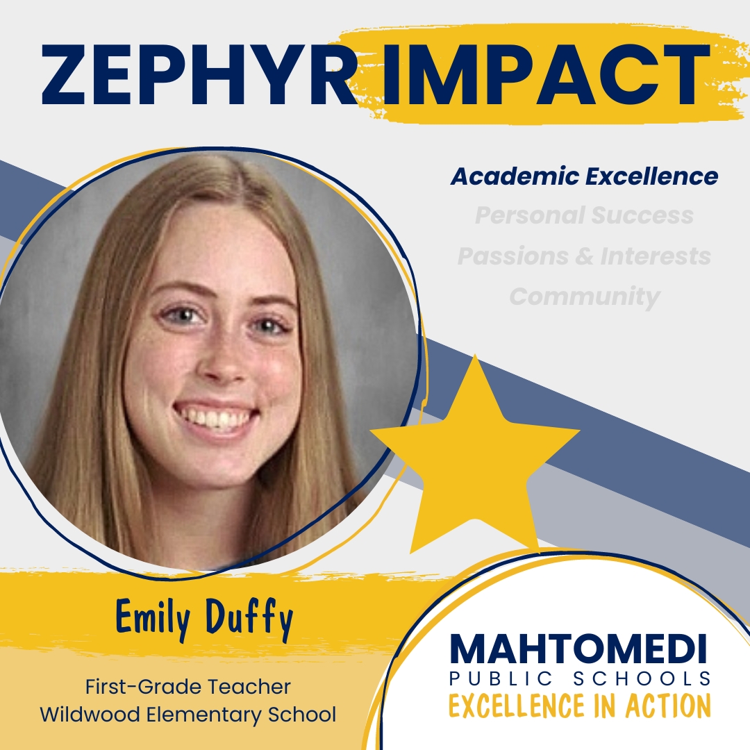 Wildwood First-Grade Teacher Emily Duffy received a note of appreciation from parent Dustin Kresen. “Her approach to both my son and to us as parents has been nothing short of amazing. We are so happy to have her in our son's life.”

#WeAre832