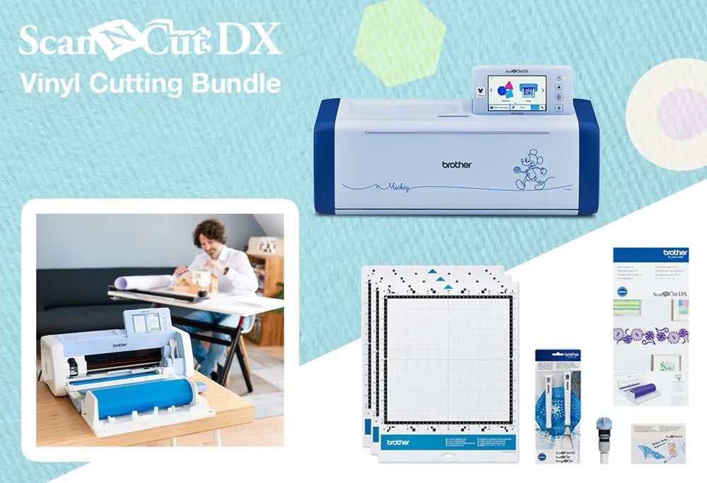 JBSewingMachine's tweet image. Check out the #SDX2250 bundle for only £799! Get the SDX2250 #cuttingmachine, #rotaryautobladekit, standard and low tack adhesive mats, and more! Plus, you'll get #vinyl #cutting extras like a vinyl blade kit, spatula/hook set, roll feeder, and 3 low tack mat set.