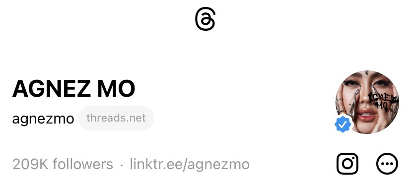 vinmaanuel's tweet photo. .@agnezmo — hit 200K+ followers on THREADS! 🔥

#AGNEZMO #threadapp https://t.co/JfEdOYavgH