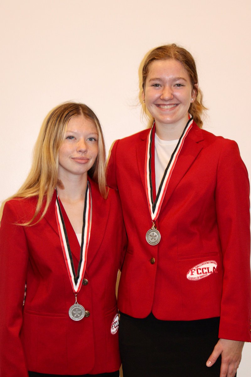 MprusaMarla's tweet photo. Congratulations to Annemarie Slaughter and Isabel Belina who received silver medals in the Interior Design Level 2 STAR Event at the 2023 National FCCLA Leadership Conference in Denver! https://t.co/jojG81DtdG