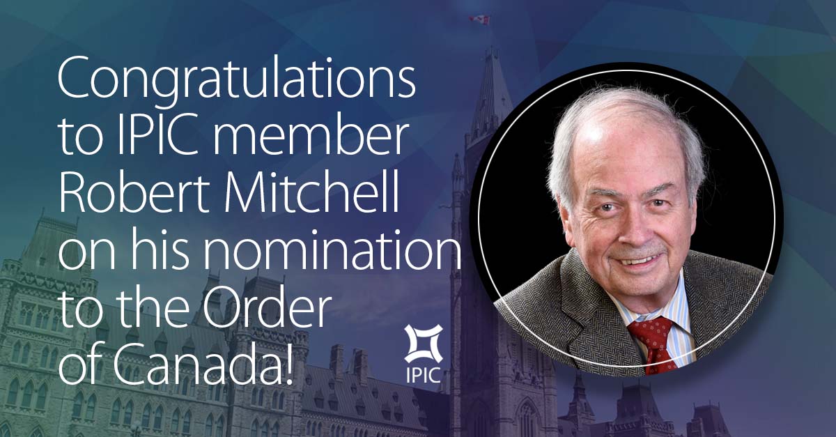 AdamKingsley4's tweet photo. Congratulations to @IPIC_Canada  Member of Distinction and long-time leader in the Canadian IP Profession Robert Mitchell for his nomination to the Order of Canada!  Much deserved Robert! https://t.co/VqxHNPqhU5