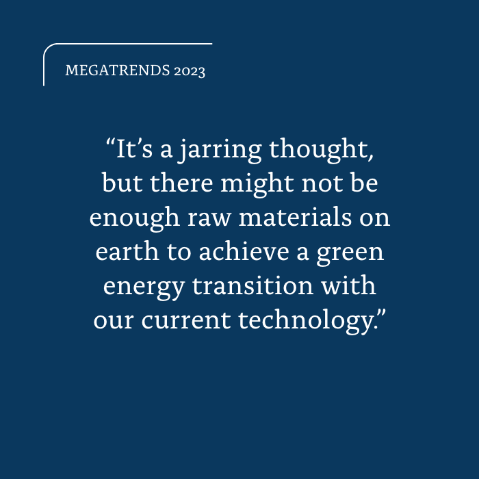 DPetersenIQ's tweet photo. A combination of developments has driven new urgency for countries trying to solve and secure modern energy access. Go deeper inside this story in our Megatrends 2023 report: https://t.co/noq2O6Hflv https://t.co/HdHGMlCngF