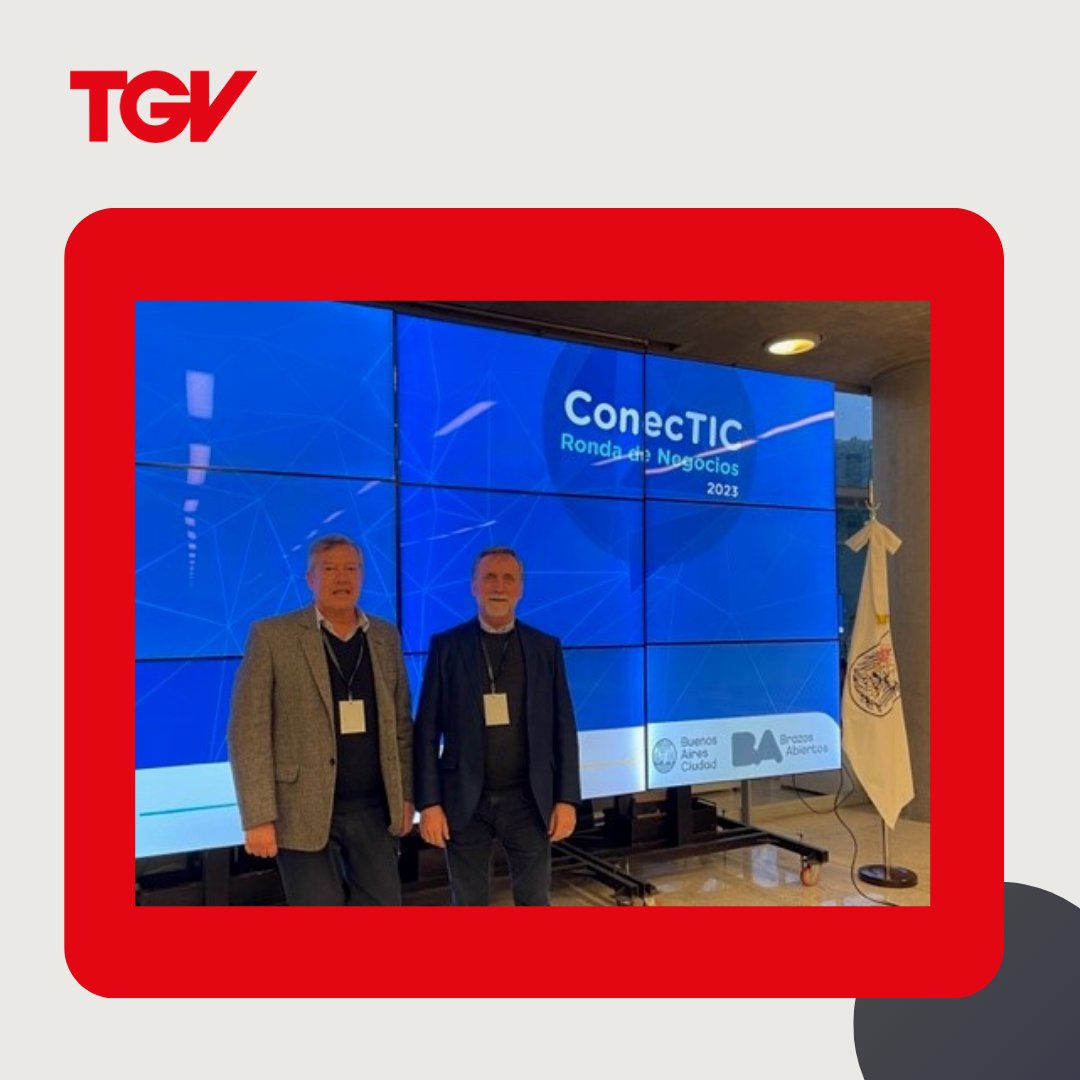TGV presente en el evento “𝗖𝗼𝗻𝗲𝗰𝗧𝗜𝗖 𝟮𝟬𝟮𝟯, 𝗥𝗼𝗻𝗱𝗮 𝗱𝗲 𝗡𝗲𝗴𝗼𝗰𝗶𝗼𝘀”. De la mano de Ernesto Galindez, Socio de TGV y Carlos Rasch Director de Oracle, compartimos nuestra experiencia ¡Que gusto ser parte del encuentro!

#ConecTIC  #DistritoTecnológico