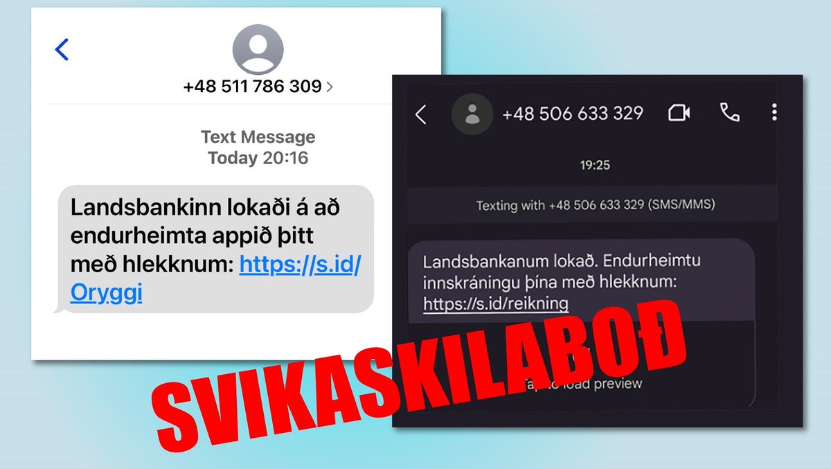Við hvetjum fólk til að hafa varann á gagnvart netglæpum og fræðast um netöryggi.

landsbankinn.is/umraedan/netor…