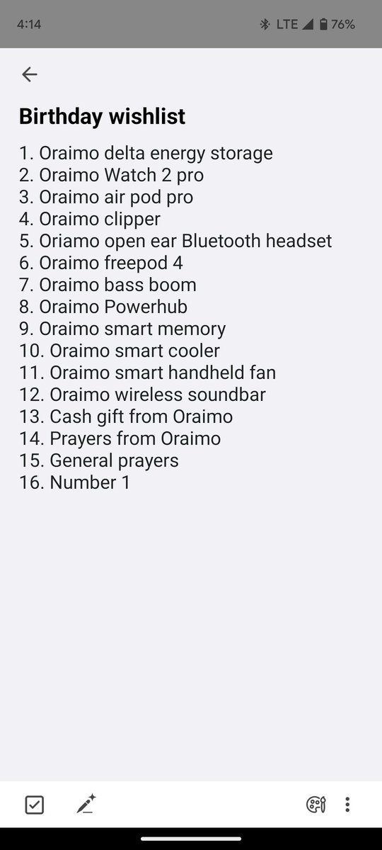 My Birthday wishlist (July 29)