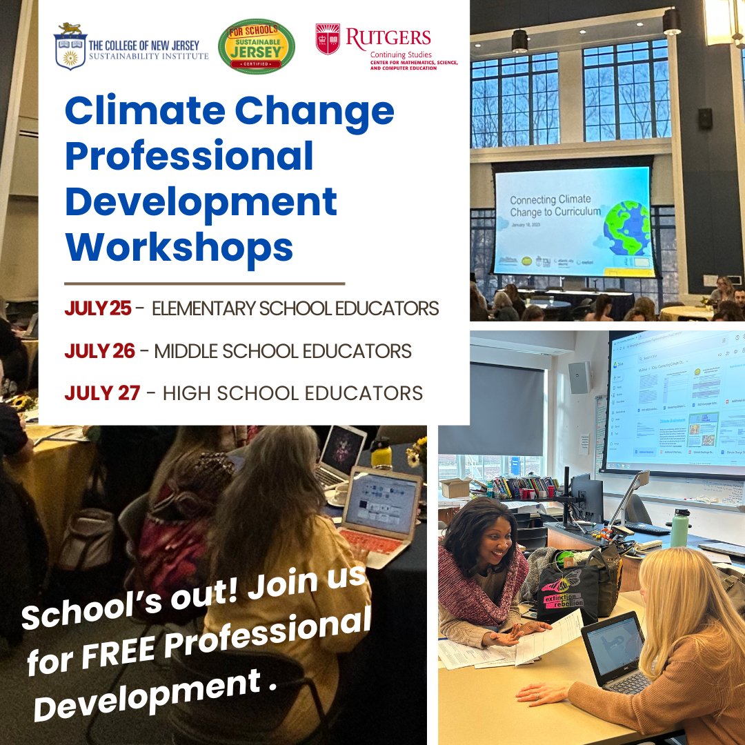 Looking for an opportunity to extend your professional growth? Don’t miss our STEM and Solutions: Integrating Climate Change Education into Cross-Curricular Problem-Based Learning professional development program.
Learn more and register: bit.ly/STEMandSolutio…