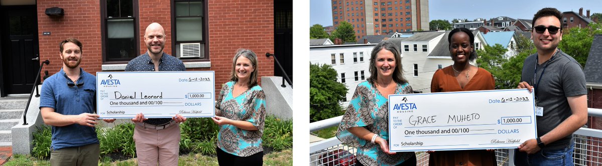 Congratulations to Grace Muheto and Daniel Leonard, who have been named the recipients of the 2023 Avesta Housing educational scholarship! 
Click here to learn more: avestahousing.org/.../avesta-hou…

#avestahousing #AffordableHousing #mainehousing #scholarship