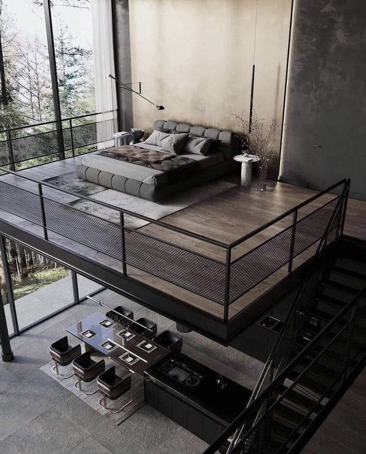 INTERIORPORN1's tweet photo. the loft apartment I need in my life https://t.co/J1KUmehdTh