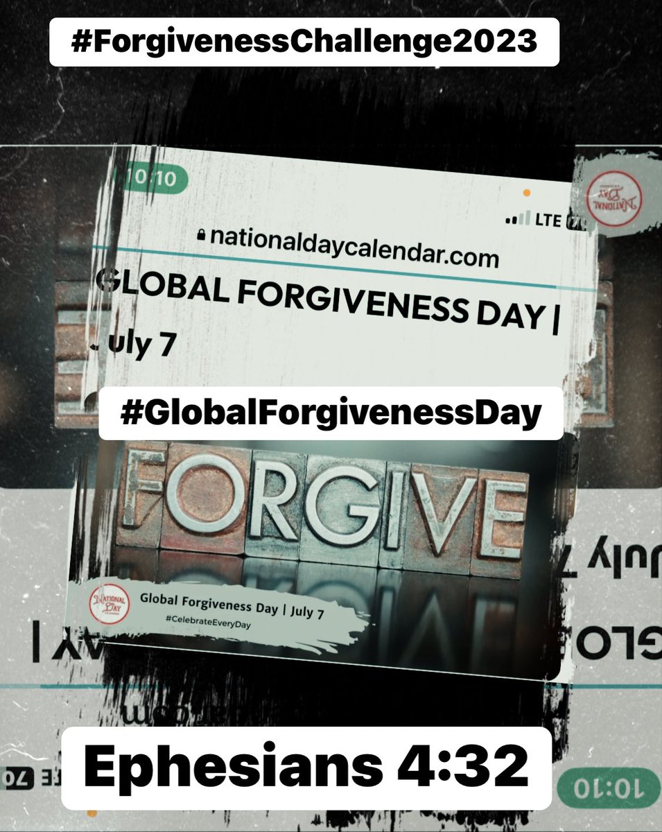 73DeniseStacey's tweet photo. #GlobalForgivenessDay

#ForgivenessChallenge2023

#ForgivenessChallenge

#Forgiveness

#Forgive 

Ephesians 4:32

…And be ye kind one to another, tenderhearted, forgiving one another, even as God for Christ's sake hath forgiven you. Part of the process of ... https://t.co/2y2SdL7DX5