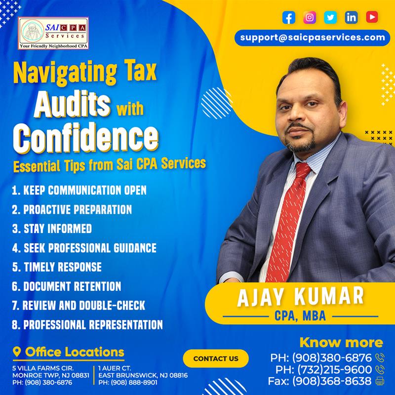 SaiCPA's tweet image. Tax Tips from Sai Cpa Services.
#TaxTips #CPATips #TaxPreparation #TaxPlanning #FinancialAdvice #TaxSavings #TaxDeductions #TaxSeason #IRSGuidelines #SmallBusinessTaxes #TaxReturns #TaxFiling #PersonalFinance #MoneyManagement #TaxAccounting #TaxCredits #TaxRefund 
(908) 380-6876