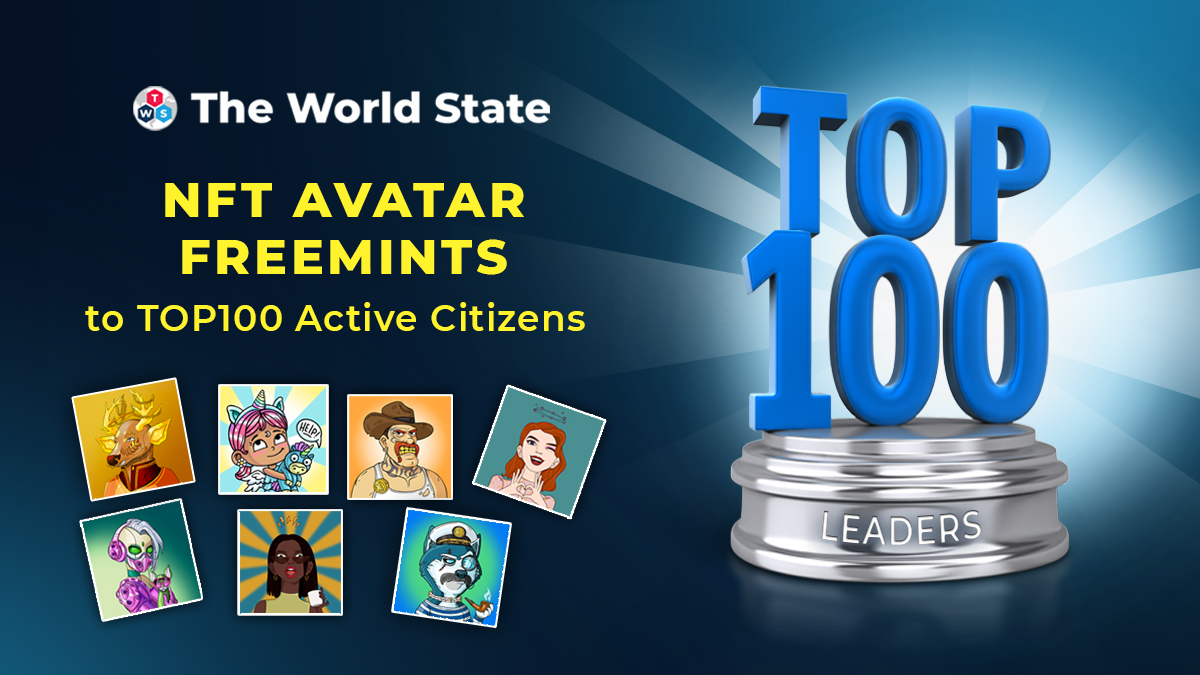 theworldstateio's tweet photo. 🔥Great news for NFT Passport holders!
FreeMint NFT Avatar from any collection on the TWS Marketplace for each person in:
🏆TOP100 PowerPoints Ranking
🏆TOP100 Ambassador Rewards Ranking

Check out the TOP lists: https://t.co/D27Jnnjowx

Claim your #FreeMint in the #TWS Discord🌍🎁

$WSC #Investing