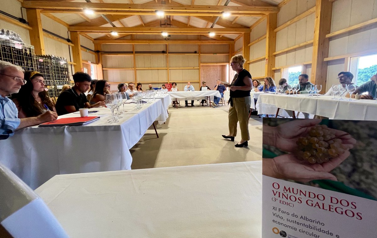 lluistolosa's tweet photo. Comercialización do #Enoturismo 
O valor de darse a coñocer

Conferencia compartida con 
Alicia Estrada @vinoturismo 
Curso de verano @UniversidadeUSC @Rias_Baixas https://t.co/IzUrYShITX