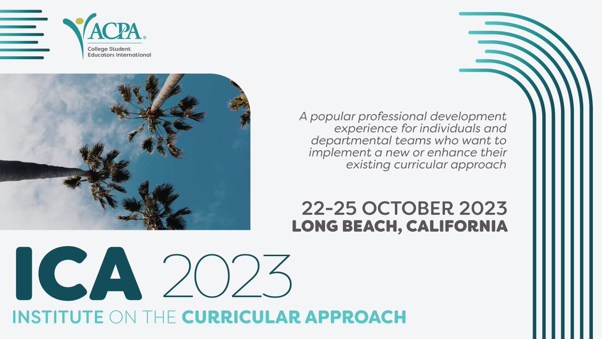 #ACPAICA will dive deep into designing transformative learning experiences for students. Join esteemed facilitators &amp; fellow practitioners to explore innovative curricular strategies for your campus. Register today as an individual or team! myacpa.org/event/ica-2023/
