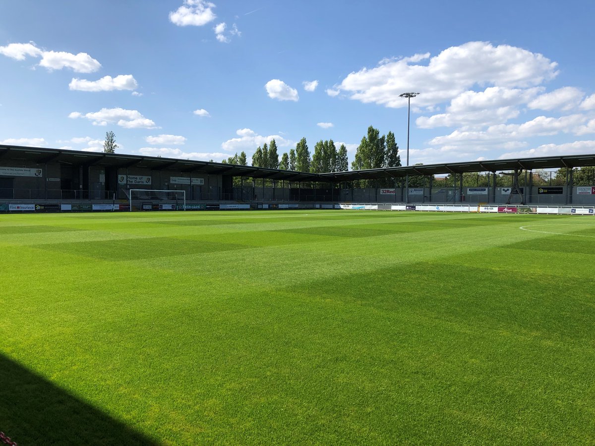 The pitch at Princes Park is looking great. Just in time for the game with CAFC tomorrow. Well done Jay and come you Darts!