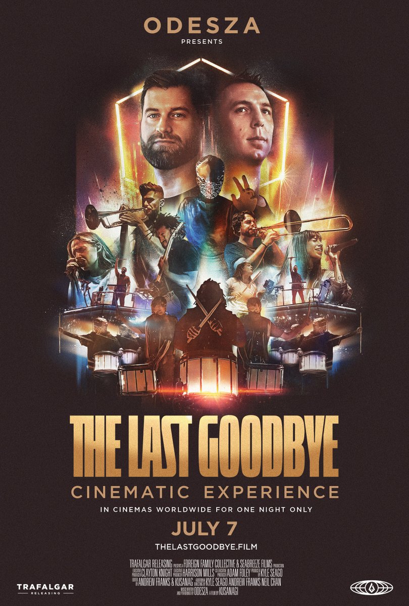 New Work for @odesza ! their concert movie premiers across the US tonight! i got to make a poster! cant wait for this! #Thelastgoodbye #odeszamovie . thanks loads to the band and all involved with this epic production!!
.
.
.
#odesza #odeszafans #odeszafamily