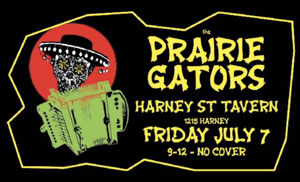 Cajun/Zydeco
Fri July 7th 9pm
IT’S FREE!