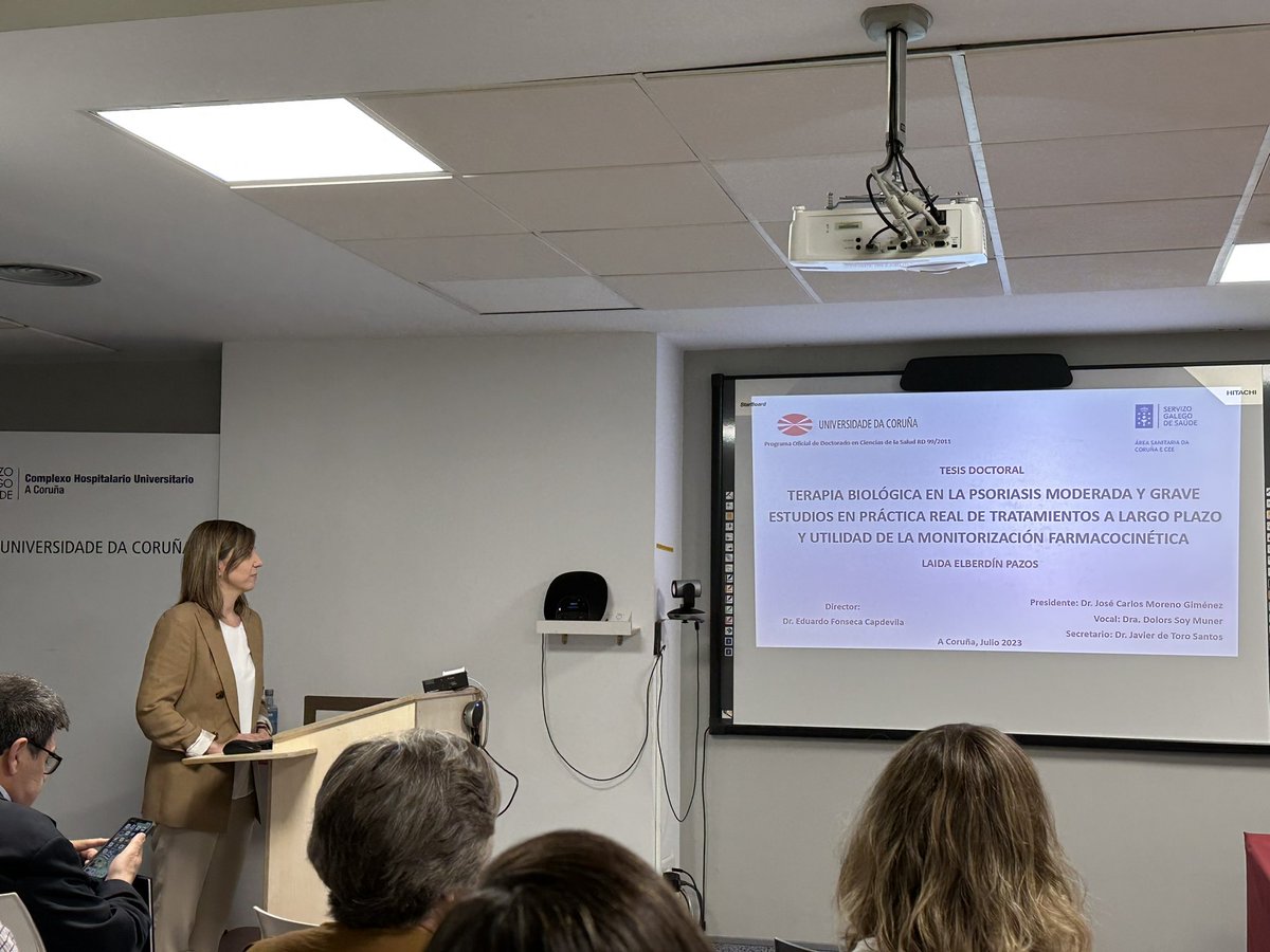 FarmaCHUAC's tweet photo. Queremos felicitar a nuestra compañera @laida_ep por la excelente defensa de su tesis
"Terapia biológica en la psoriasis moderada y grave. Estudios en práctica real de tratamientos a largo plazo y utilidad de la monitorización FK”

Nuestra más sincera enhorabuena Dra. Elberdín 👏🏻 https://t.co/IgXcTIcR2P