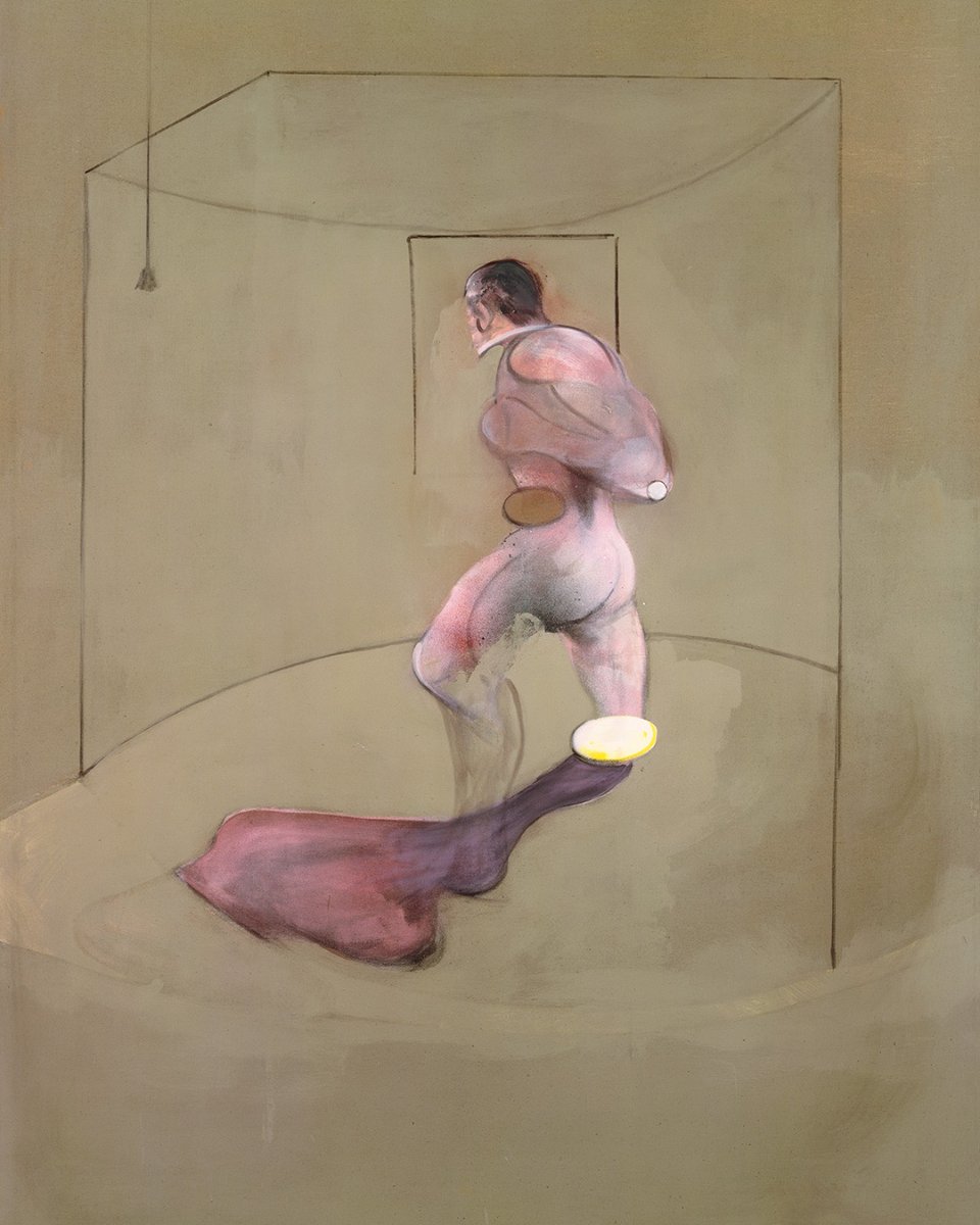 'Study from the Human Body After Muybridge', 1988 Oil on canvas 78 x 58 in. (198 x 147.5 cm) #francisbacon #arthistory #studiesinart #fineart