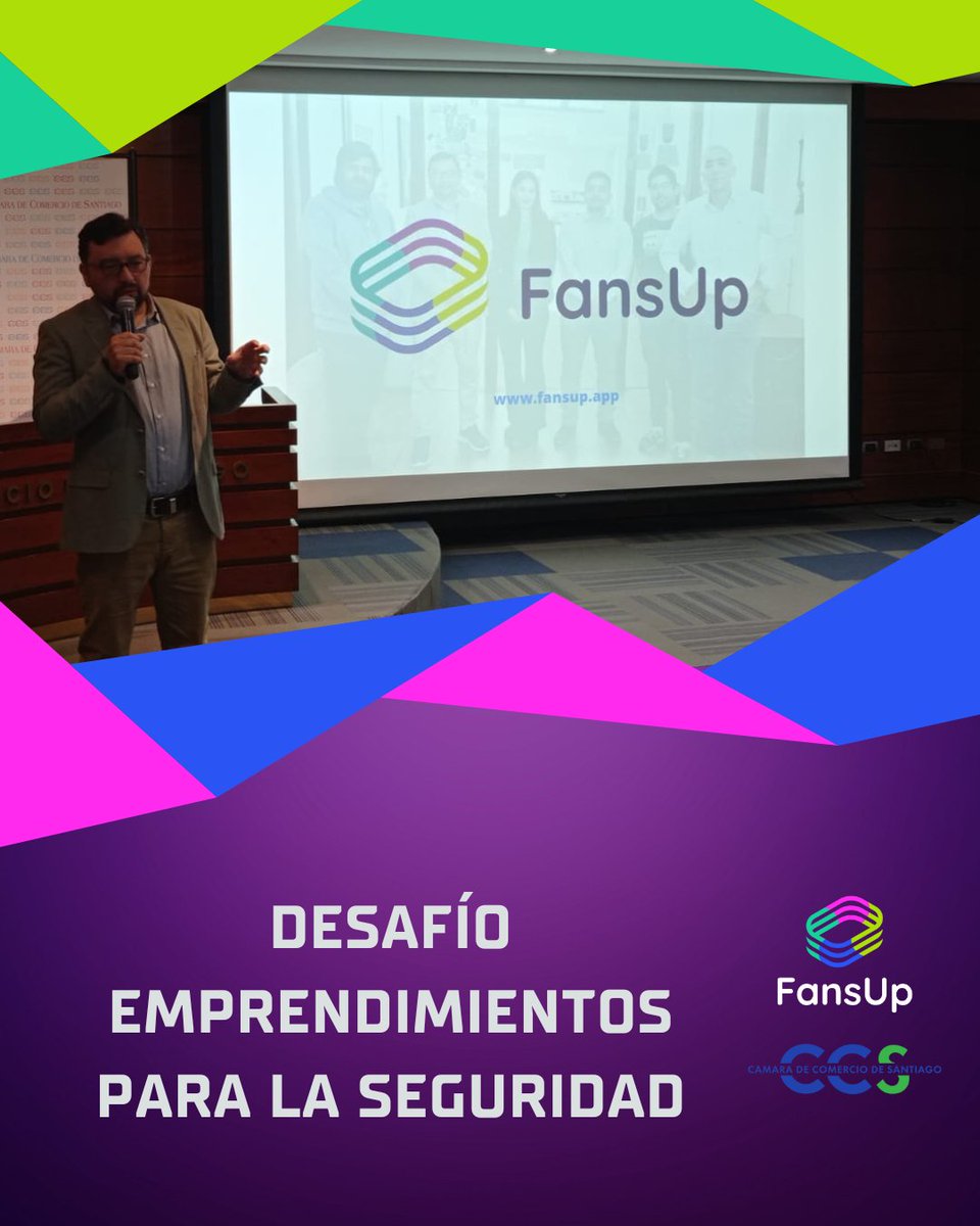 FansupApp's tweet photo. Logramos el sexto lugar en el Desafío Emprendimientos para la Seguridad. 

FansUp un proyecto apoyado por @Corfo 

@Dadneo @UAI_CL @colaborachile @SociosCCS @FPCIUDADANA @santiagoinnova @Gob_Santiago https://t.co/yaQoqHvtBA