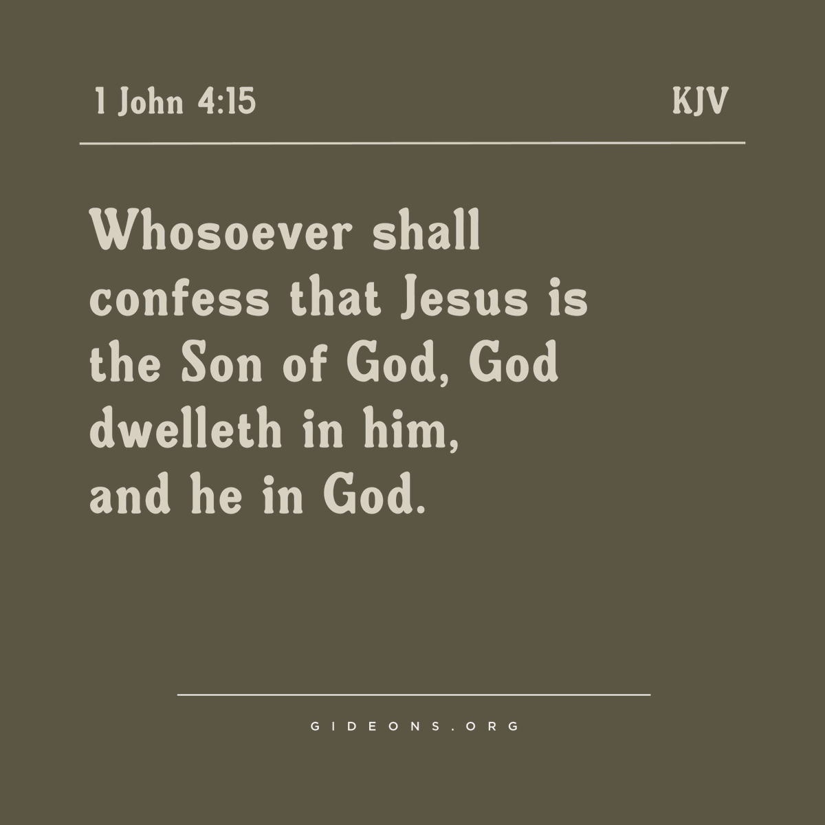 thegideons's tweet photo. If Jesus is your Savior, God lives in you! #verseoftheday #thegideons #salvation https://t.co/7pNvAiD9av