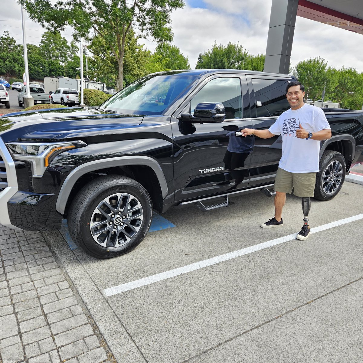 Excited for new adventures in this truck. What should I nickname it??? #toyotapartner #letsgoplaces #teamtoyota