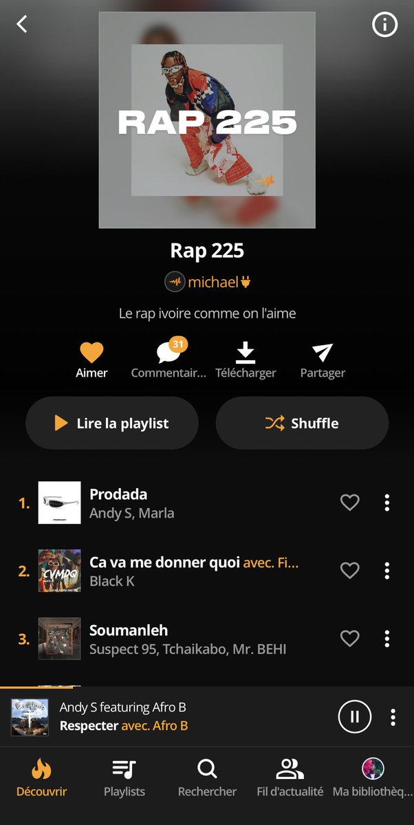 kingpepita_'s tweet photo. Numéro 1 mais tu sais déjà 🔥🔥🕺🏾😍
@audiomackafrica @audiomack
En couverture de la Playlist #Rap225 🇨🇮 + Entrée Playlist « Rap Afrique »
let’s gooo https://t.co/odyaIlFqeZ