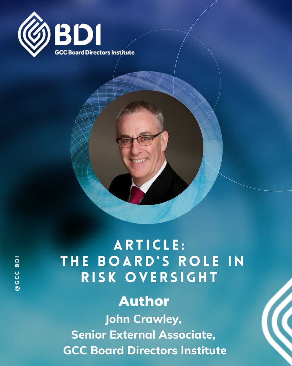 We are thrilled to announce our latest article in collaboration with John Crawley! Join us as we delve into the world of risk oversight and the pivotal role of boards in managing it effectively. gccbdi.org/page/TheBoards…
#RiskOversight #BoardResponsibilities #InsightfulReads