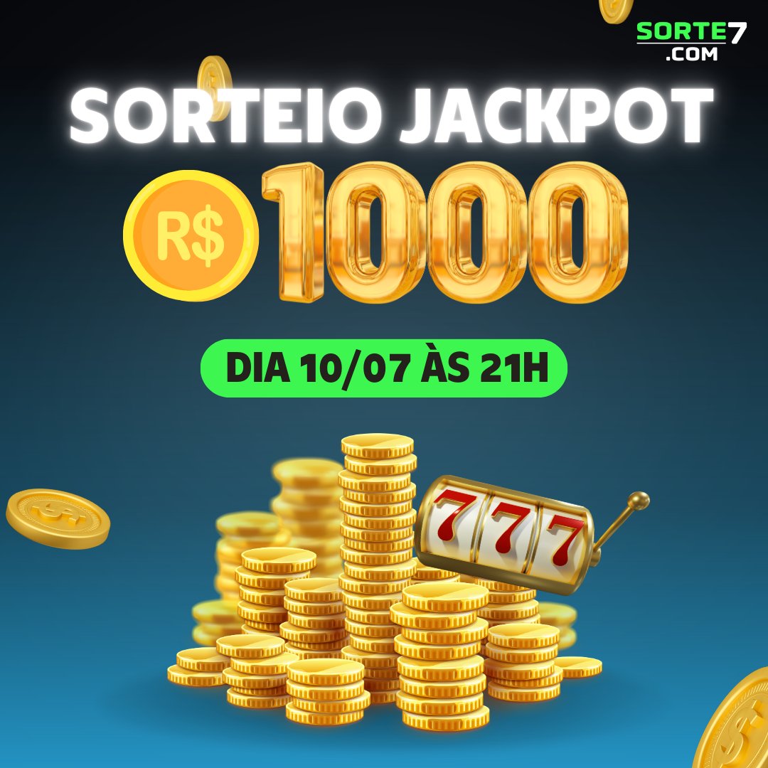 sorte7oficial's tweet photo. Vamos sortear um jackpot de R$1000 de créditos grátis no nosso Telegram, no dia 10 de julho às 21h (horário de SP)! 🔥🔥

➡️ Participe do nosso canal no Telegram e garanta já a sua chance de concorrer ao prêmio: https://t.co/UZatWPbwZg

BOA SORTE! 🤩💸

#sorte7 #s7gratis https://t.co/2cMRKubuN8