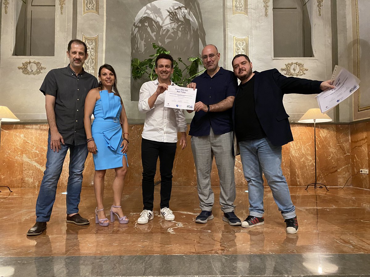 Uno de los dos premios a mejores artículos de #Jenui2023 fue a parar al trabajo de la <a href="/infouex/">UEx</a> titulado:

“Impacto de ChatGPT en los métodos de evaluación de un grado de Ingeniería Informática”