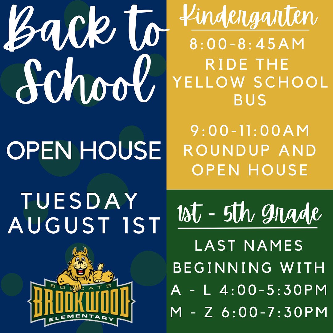 Happy Friday, Bobcats! Mark your calendars, our Open House is just around the corner! 🗓️✏️