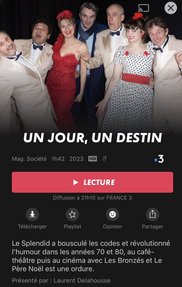 aturia_b's tweet image. @myCANAL #programmestv émission sur les comédiens du #splendide avec l&apos;orchestre du splendide en photo. Quel professionnalisme !!!!!!!