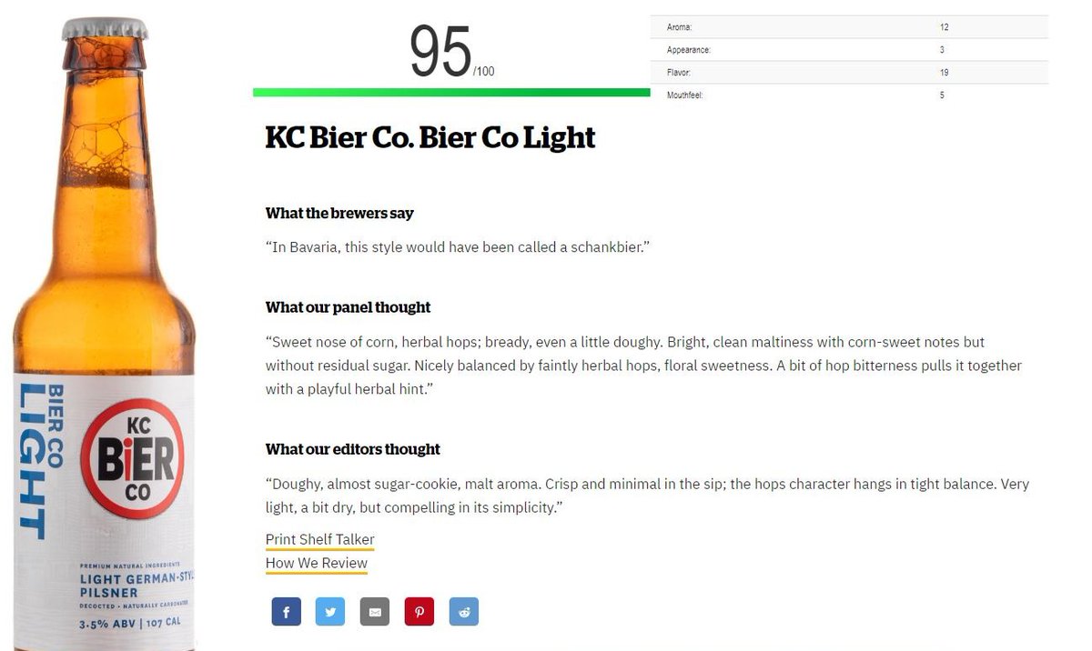 Wow! We are thrilled to see Bier Co Light in the lager issue of <a href="/CraftBeerBrew/">Craft Beer & Brewing</a> with a 95/100 rating! To be listed alongside so many fantastic lagers is an honor. 

Have you tried Bier Co Light yet?