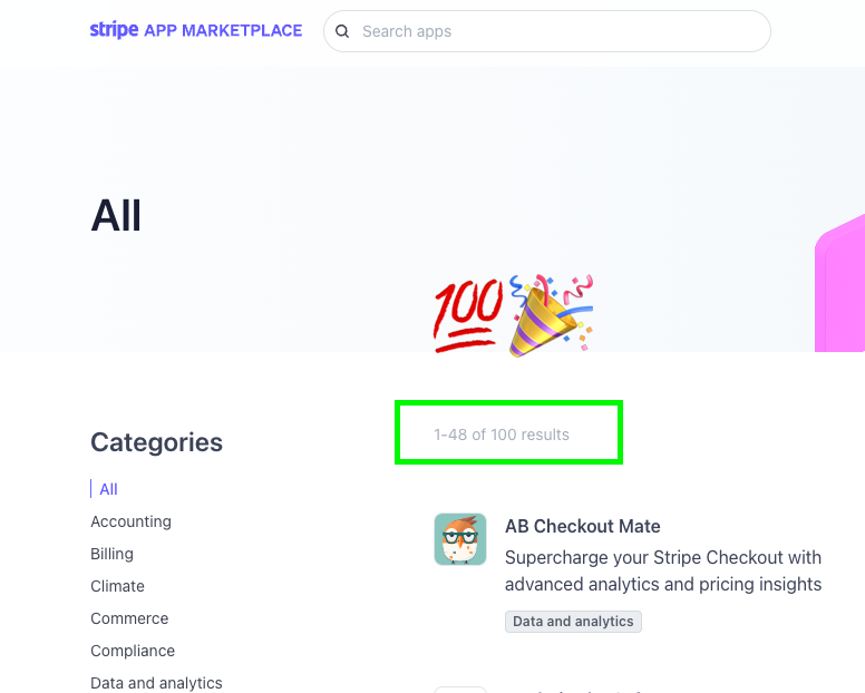 jamesdillard's tweet photo. Let's go @stripe App Marketplace. 100 apps on my birthday 🎂. What a wonderful gift.

Can't believe it's come this far in a year and so proud to have been a part of this team. https://t.co/Bt7Wsn8e7t
