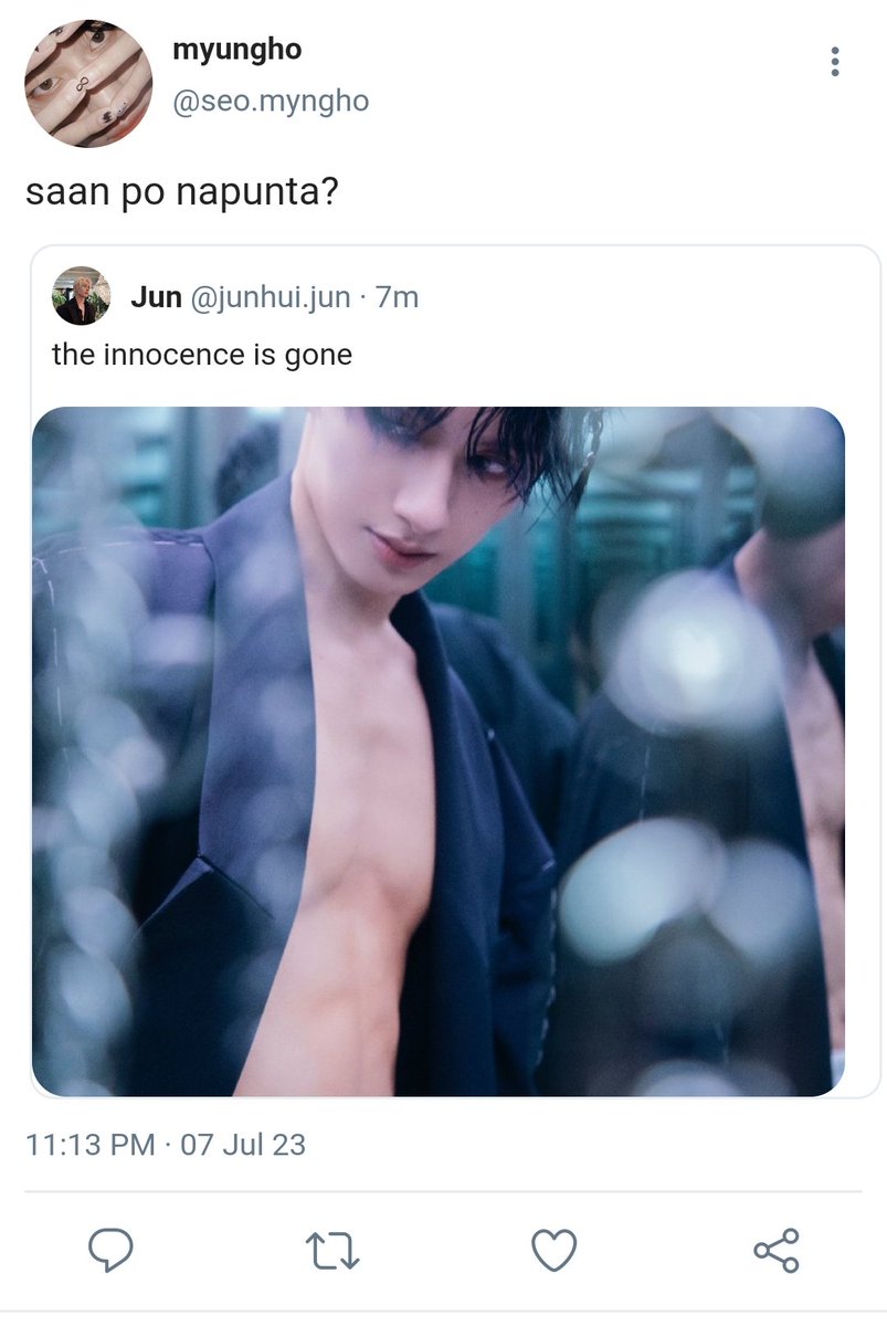 ajunhaonice_'s tweet photo. where? 
a #junhao filo au one-tweet

— the innocence is gone sabi nga ni carola pero may tanong si hao. https://t.co/oFFyVBc5lq