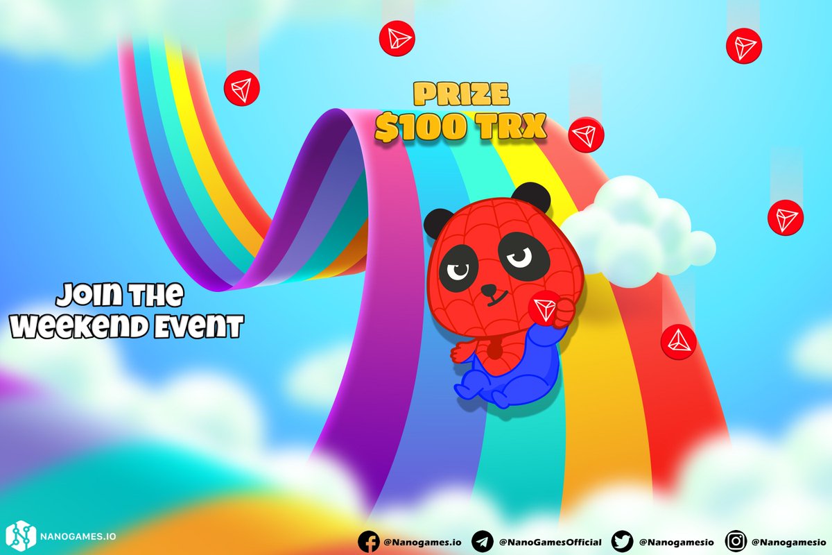 Are you already part of the Nanogames.io community? 
Get a $100 shared prize in #TRX 💸

✔️RT, Like &amp; Follow us
✔️Tag 5 friends with #Giveaway #Crypto #TRON #TRX

🏆5 winners (20$ each)
⌛Jul 9th @ 9PM EST
🛑Account min lvl: 5
#Binance #Bitcoin #BNB #GamblingTwitter