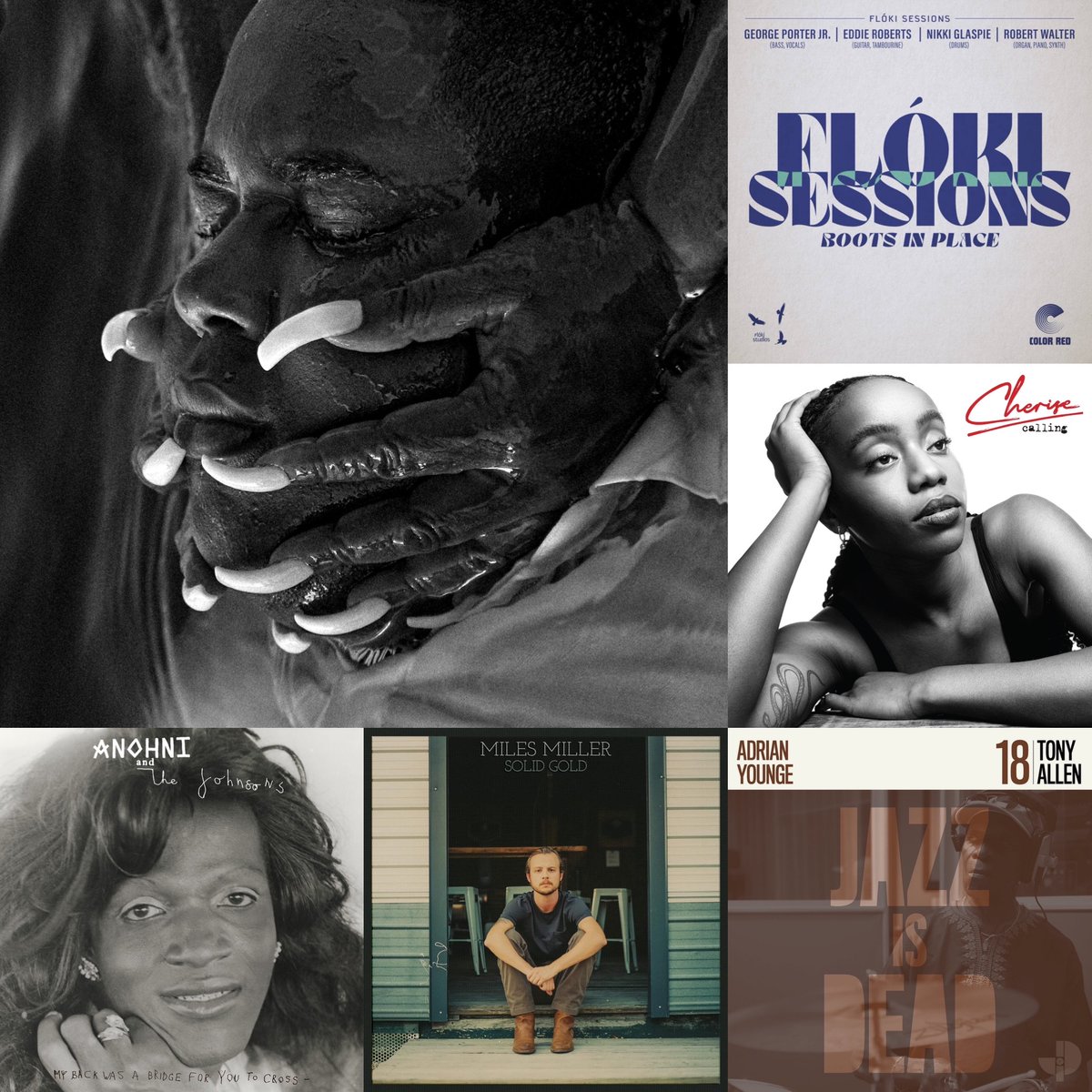 Best new releases [July 7, 2023]
• Gabriels
• Eddie Roberts, George Porter Jr…
• Cherise 
• Anohni 
• Miles Miller 
• Tony Allen - Adrian Younge 

#soulbagselection