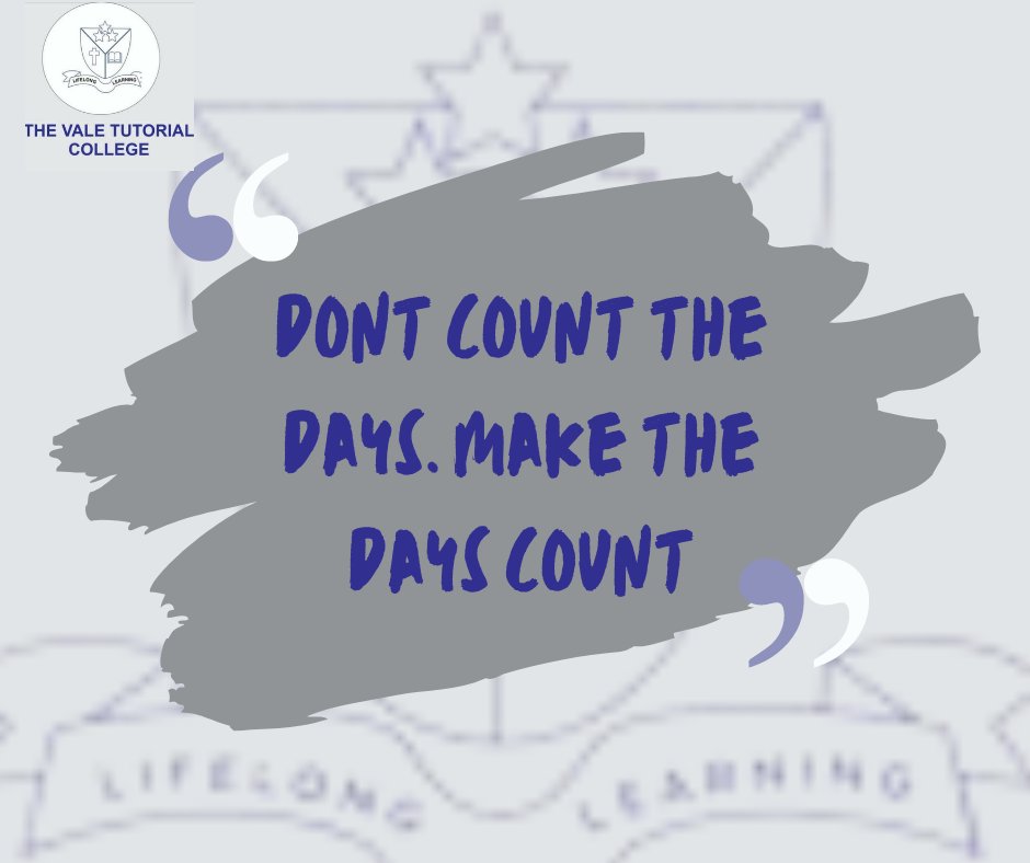 thevaletutorial's tweet photo. Don't count the days. Make the days count.
.
.
.
#thevaletutorialcollege
#friday
#motivation
#tgifridays
#ibadan https://t.co/IDjAduUs0Q