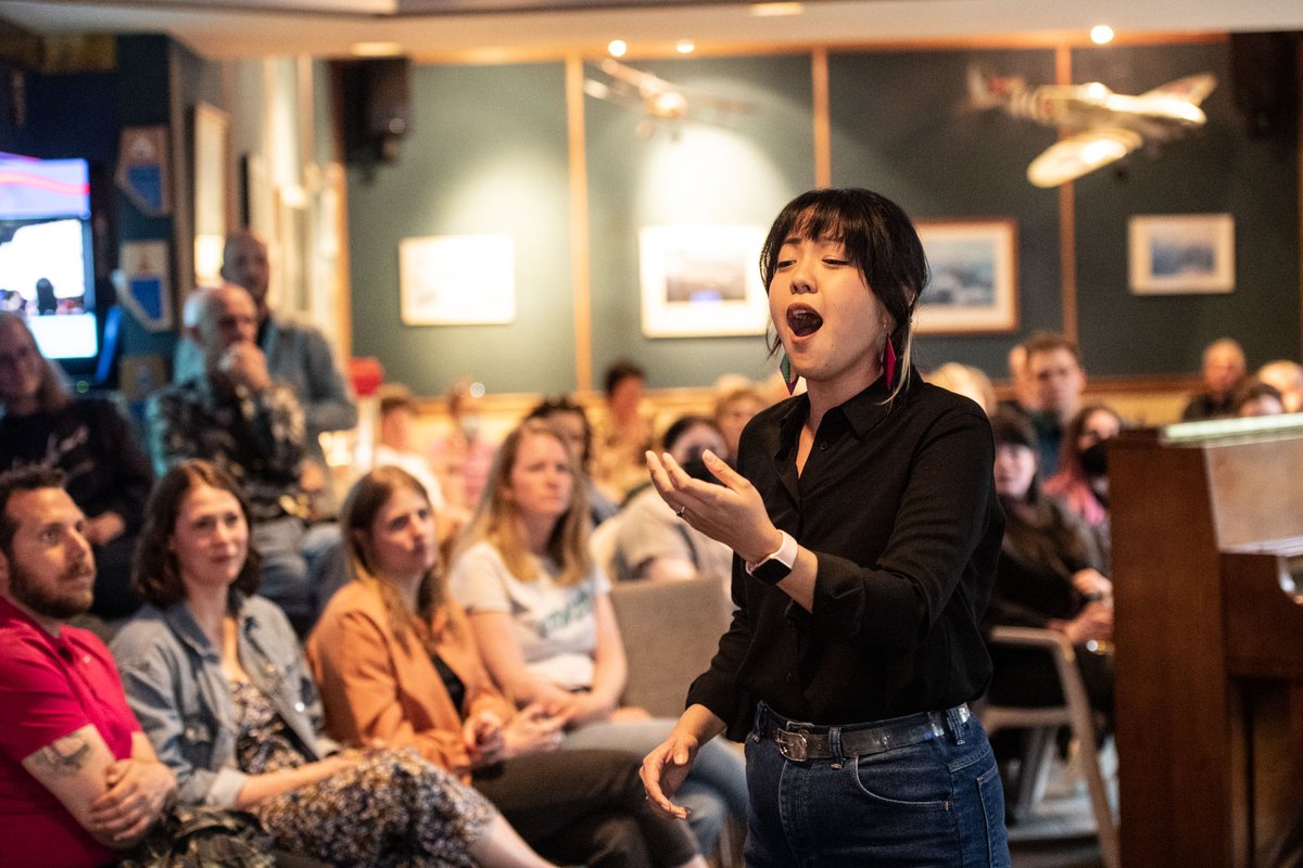banffcentre's tweet photo. TONIGHT @ 7 PM MDT: Join us at the Banff Legion for a casual evening of opera with a beer in hand, featuring participants and faculty of the Opera in the 21st Century program. #BanffOpera
FREE! Details π https://t.co/soD6eKXB01 https://t.co/MwYPr9UqgE