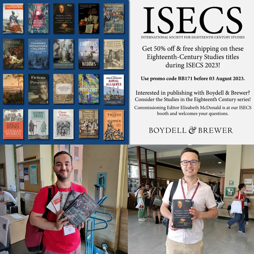 boydellbrewer's tweet image. It was wonderful to meet so many people at our #ISECS2023 booth! Sign up to our newsletters to keep in touch &amp;amp; get exclusive discount offers: boybrew.co/3wrBgE0 

Congratulations to our giveaway winners! @JeremyFilet &amp;amp; @DevinVartija pose with their new books!
@DrPastonsRUs
