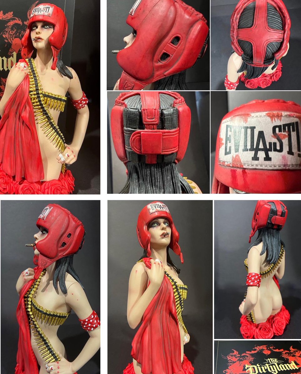 VIVEROS ‘EVILAST!’ VINYL STATUE DROPS TOMORROW!!! July 8 - 10AM PT exclusively at: brianMviveros.com 
W/each purchase FREE bonus signed giclee print of ‘Bad Blood’ Set your alarm ⏰ &amp; BE READY! One-time only TOMORROW!!!