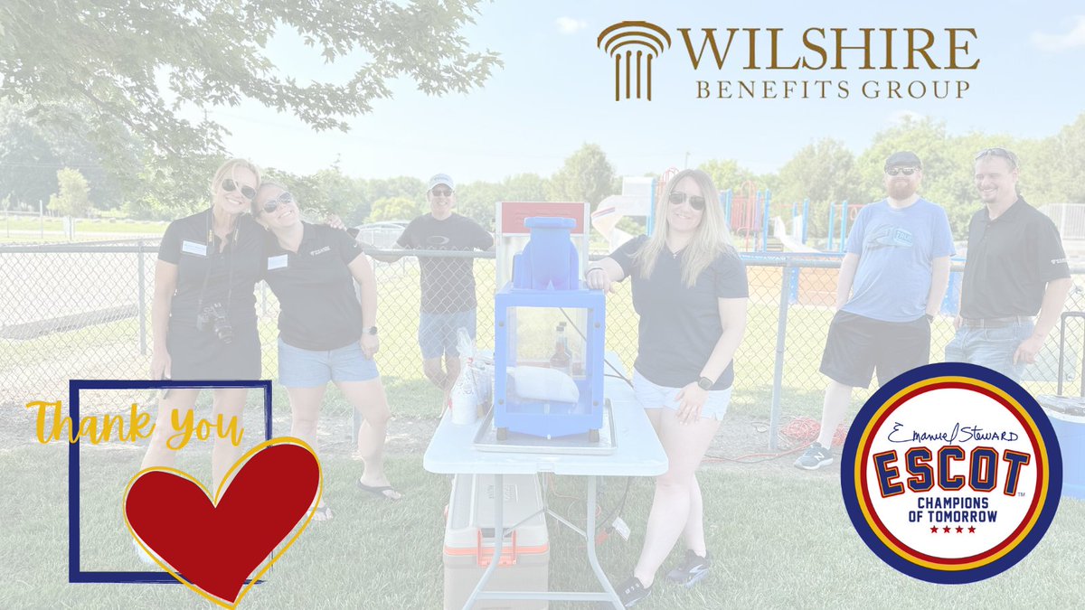 E_S_C_O_T's tweet photo. 👏THANK YOU to today's event sponsor, Wilshire Benefits Group! #ESCOT #WilshireBenefitsGroup #Community #Nonprofit #501c3 #DonationImpact https://t.co/f5wODhBAWd