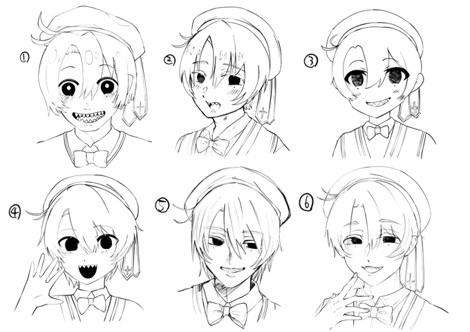#いいねした人の絵柄を真似してバレたら負け

こんなになっしー大量に描いたの初めて〜 