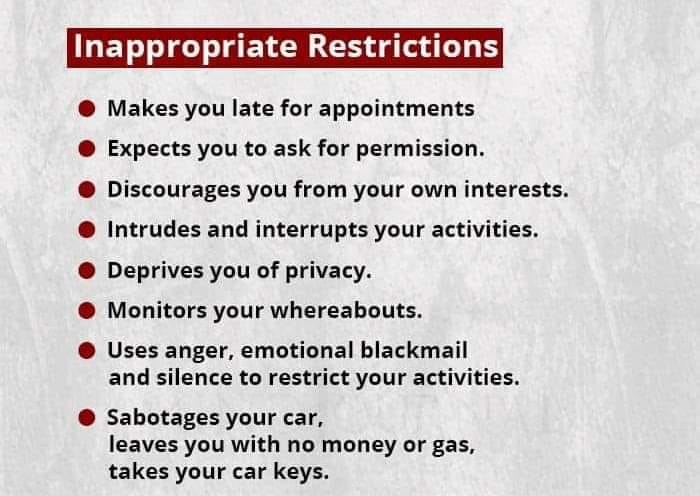 FC_FamilyHaven's tweet image. Some things to think about..........
These would be considered red flags 🚩

𝟐𝟒- 𝐇𝐨𝐮𝐫 𝐂𝐫𝐢𝐬𝐢𝐬 𝐋𝐢𝐧𝐞 | 𝟕𝟕𝟎-𝟖𝟖𝟕-𝟏𝟏𝟐𝟏

familyhavenforsyth.org

 #DVFacts #TRUTH #powerandcontrol #domesticviolence #EndTheCycleOfAbuse #cumminglocal #forsythcountyga