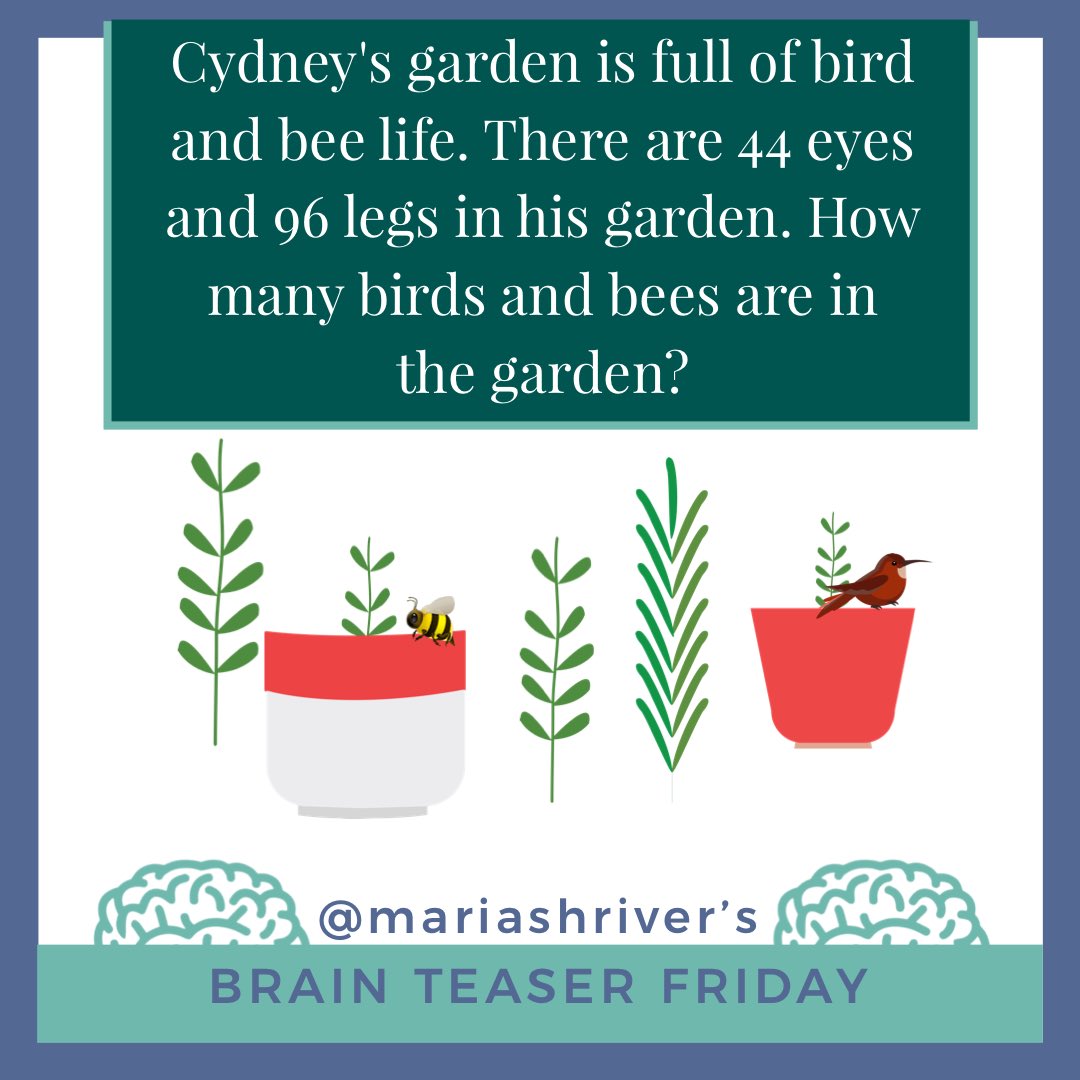 Maria Shriver on Twitter "It’s time for this week’s brain teaser! This
